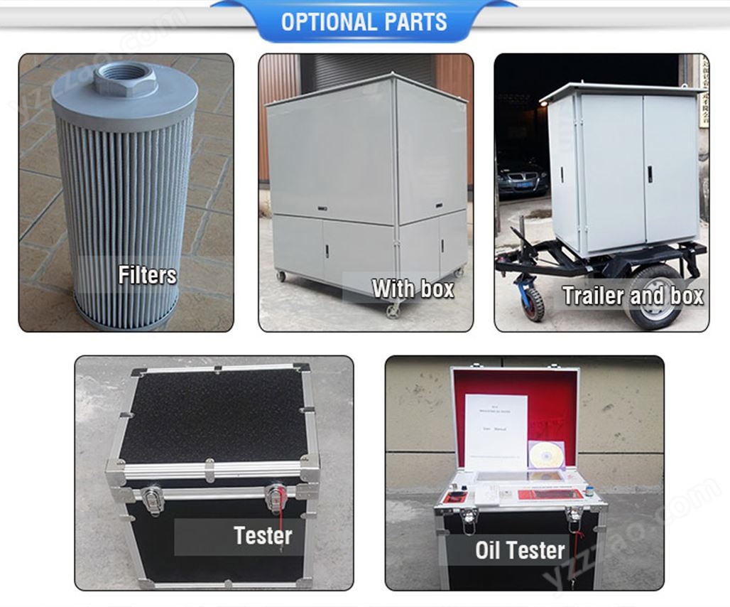 optional parts of insulation oil  FILTRATION