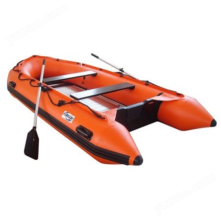 现货销售 红色救援橡皮艇船舶防汛救援冲锋舟充气船皮划艇批发
