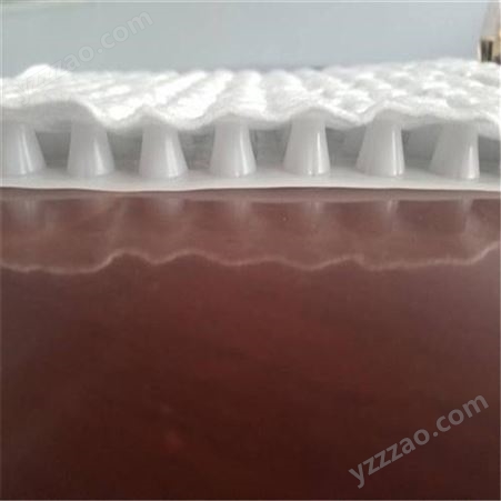 润泽H14高分子防护排水异形片  长效复合覆布排水板  定制生产