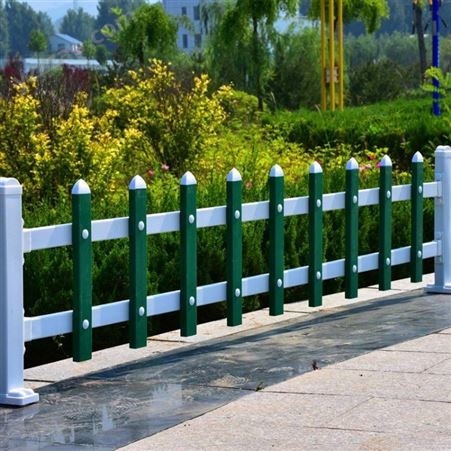 GLRSHL格拉瑞斯PVC塑钢草坪护栏厂 定制生产花园围栏 街道绿化带隔离围栏报价