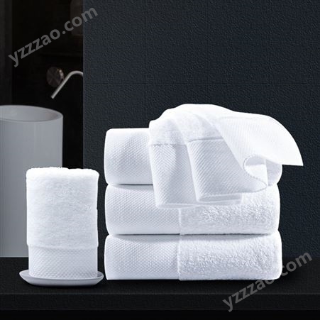 酒店一次性用品宾馆客房白色纯棉美容院浴场浴巾面巾加厚定制毛巾