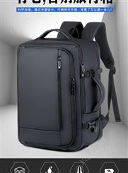 商务出差旅行休闲包男士双肩包15.6寸电脑包可扩容大容量多功能包