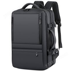 商务双肩男士背包可扩容大容量包15.6寸电脑包