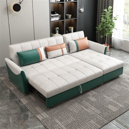 轻奢沙发床两用可折叠客厅多功能带转角科技布卧室小户经济型