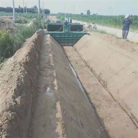 浇筑水渠机丅型自动水渠浇筑机拖拉机开渠机梯形多种尺寸