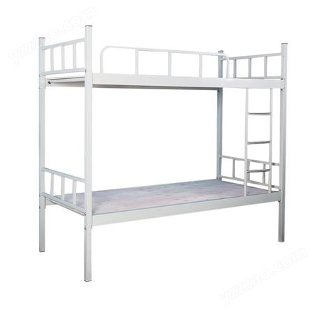 钢制上下床学校宿舍双层床1.2米铁架高低床带鞋柜