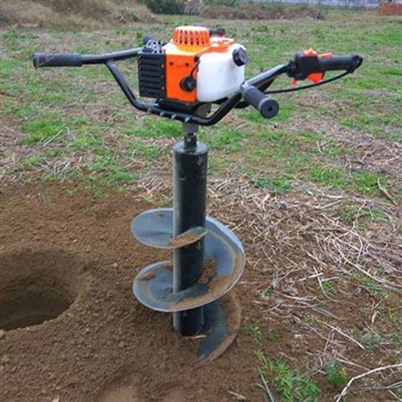 便携小型挖坑地钻 全自动围栏埋桩挖穴设备 果树种植螺旋式地钻机