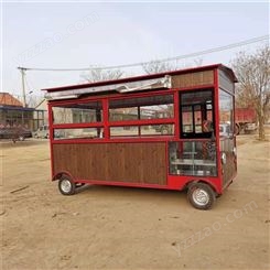 无动力牵引小吃餐车 武汉多功能餐车报价 海鲜扇贝烧烤车