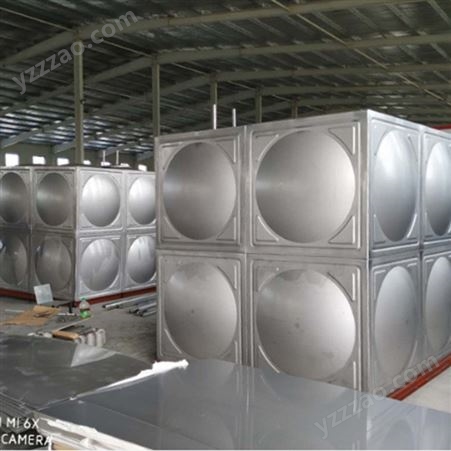 不锈钢组合式水箱 组合式消防储水箱 圆形保温不锈钢水箱 镀锌组装水箱