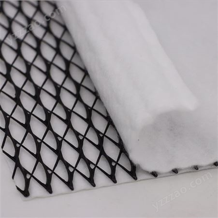 台州复合排水网 三维HDPE排水网网芯 两维加筋6.3mm复合排水网
