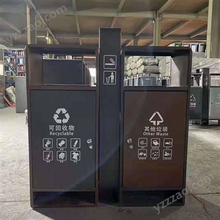 昆明不锈钢分类垃圾桶 垃圾桶定制厂家 市政垃圾桶
