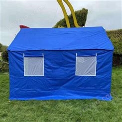 昆明抗震救援帐篷 户外工程帐篷 蓝色3米*4米救灾帐篷