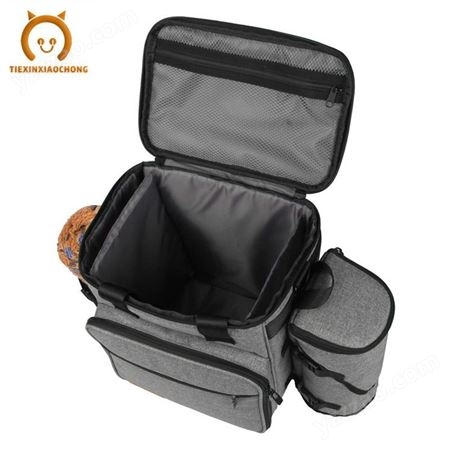 汉邦宠物旅行双肩包 可折叠手提收纳妈咪包 户外旅行宠物食品背包