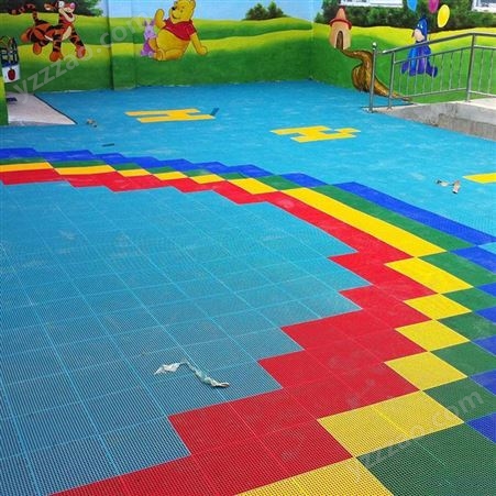 悬浮地板厂家价格-悬浮地板厂家-悬浮式拼装地板-悬浮地板幼儿园室外 德力盛 C0082