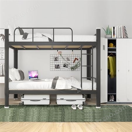 高低床铁床双层床员工上下铺学生宿舍床寝室铁艺1米公寓双人床钢